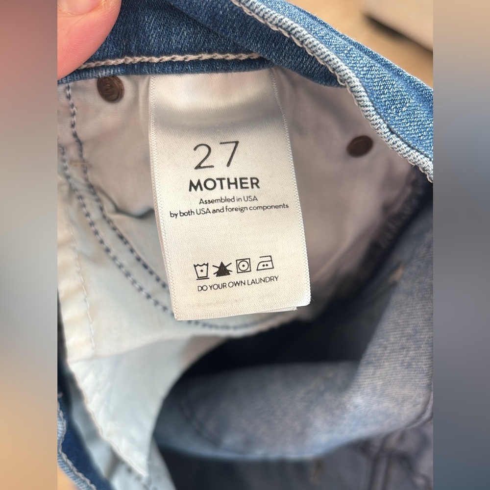 Mother the Mid Rise Dazzler Crop Fray Jean - Picture 4 of 5